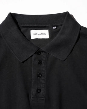 THE MAGUEY / SHORT SLEEVE POLO BLACK CLAY
