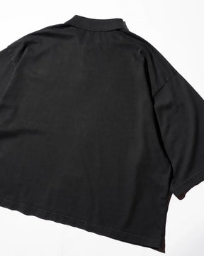 THE MAGUEY / SHORT SLEEVE POLO BLACK CLAY