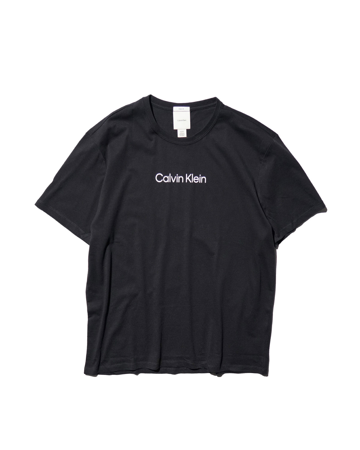 Calvin Klein / PRINTED LOGO TEE BLACK