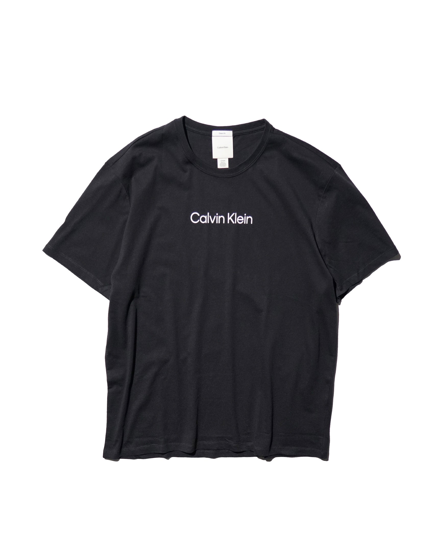 Calvin Klein / PRINTED LOGO TEE BLACK