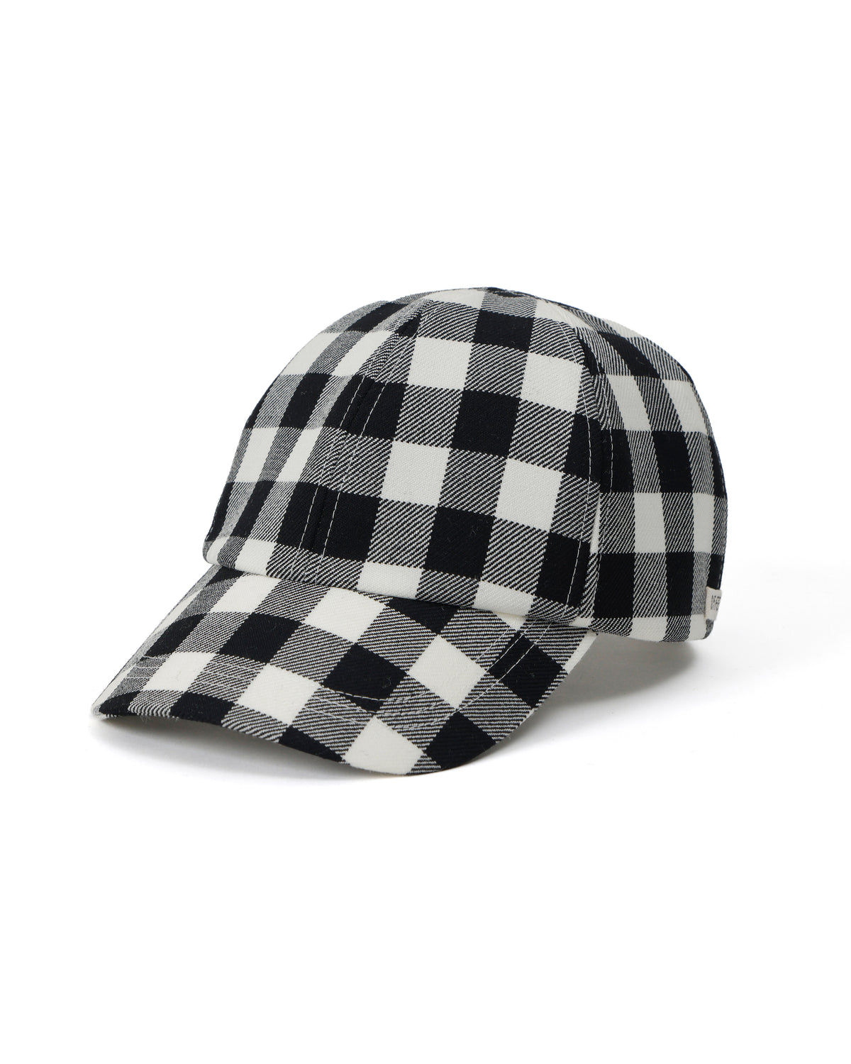 TSTS / GINGHAM WOOL DRAWSTRING CAP BLACK GINGHAM