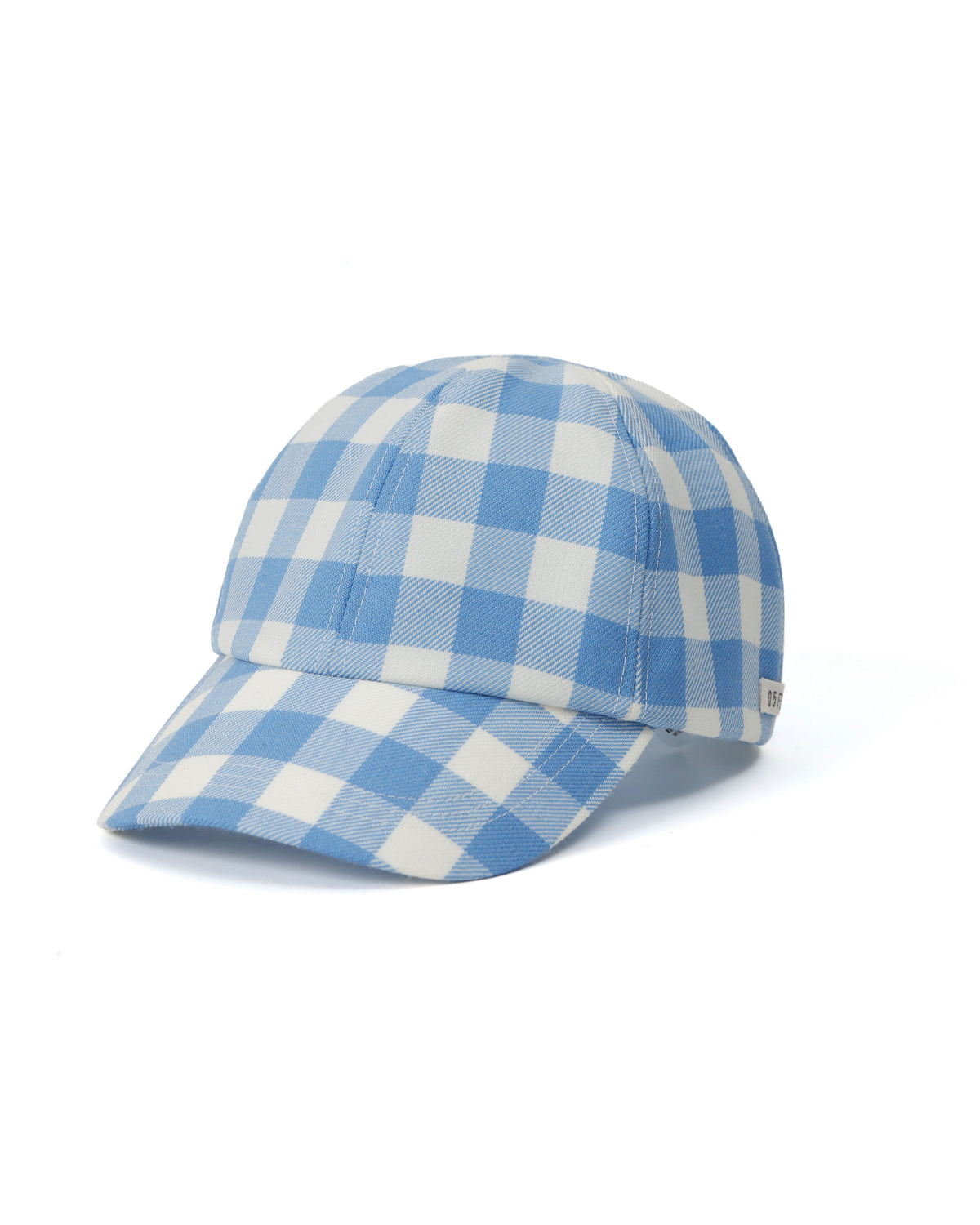 TSTS / GINGHAM WOOL DRAWSTRING CAP SAXE BLUE GINGHAM