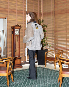 <span style="color: #f50b0b;">Last One</span> TENDER PERSON / MIXING WOOL BOMBER JACKET