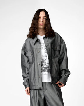 <span style="color: #f50b0b;">Last One</span> 1313 SELAH / SANTIAGO DENIM JACKET SILVER