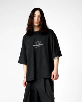 <span style="color: #f50b0b;">Last One</span> 1313 SELAH / ROSARIO RIB TEE BLACK