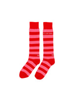 <span style="color: #f50b0b;">Last One</span> TSTS / STRIPED SOCKS RED AND PINK