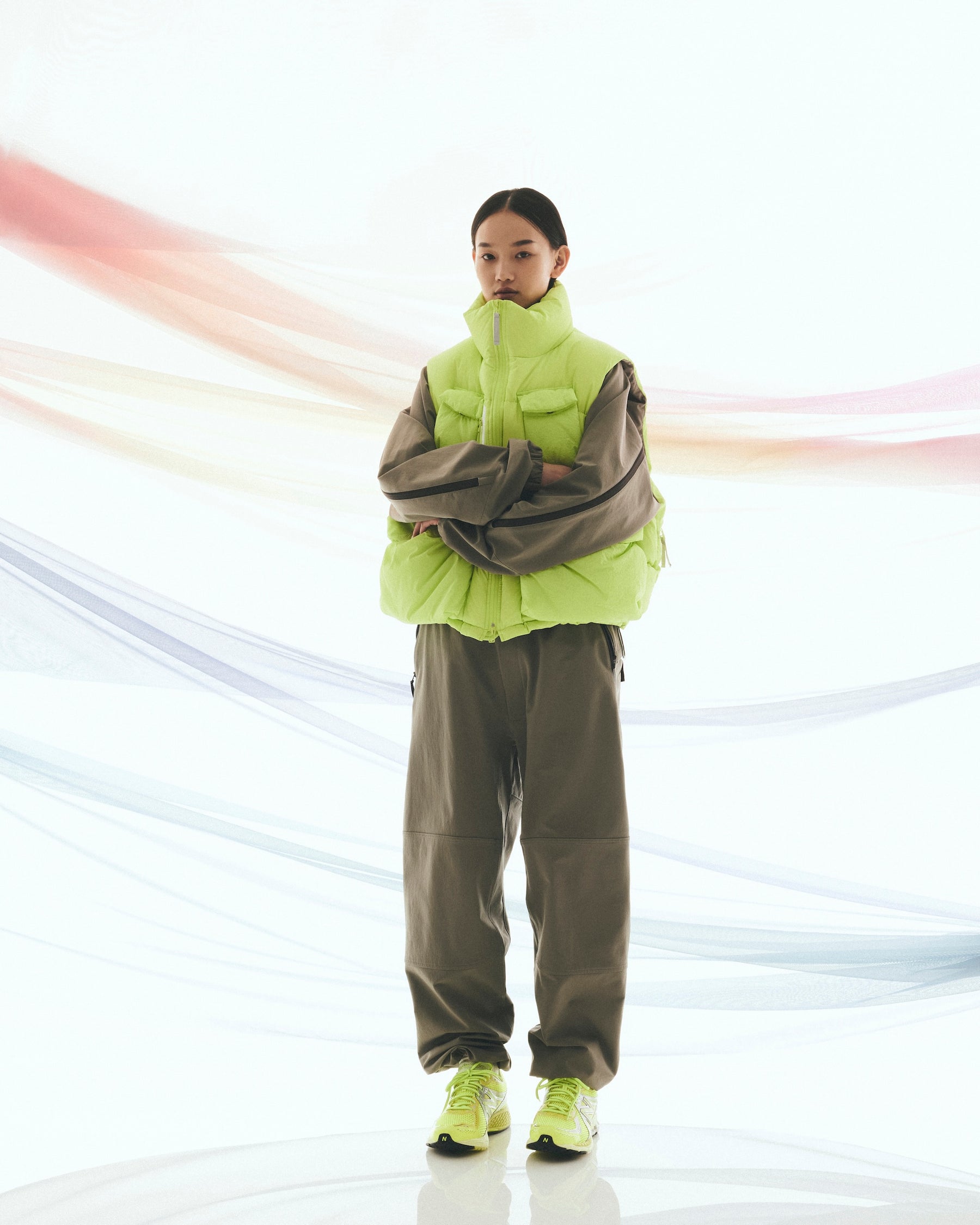 ROTOL / CURVY DOWN VEST LIME