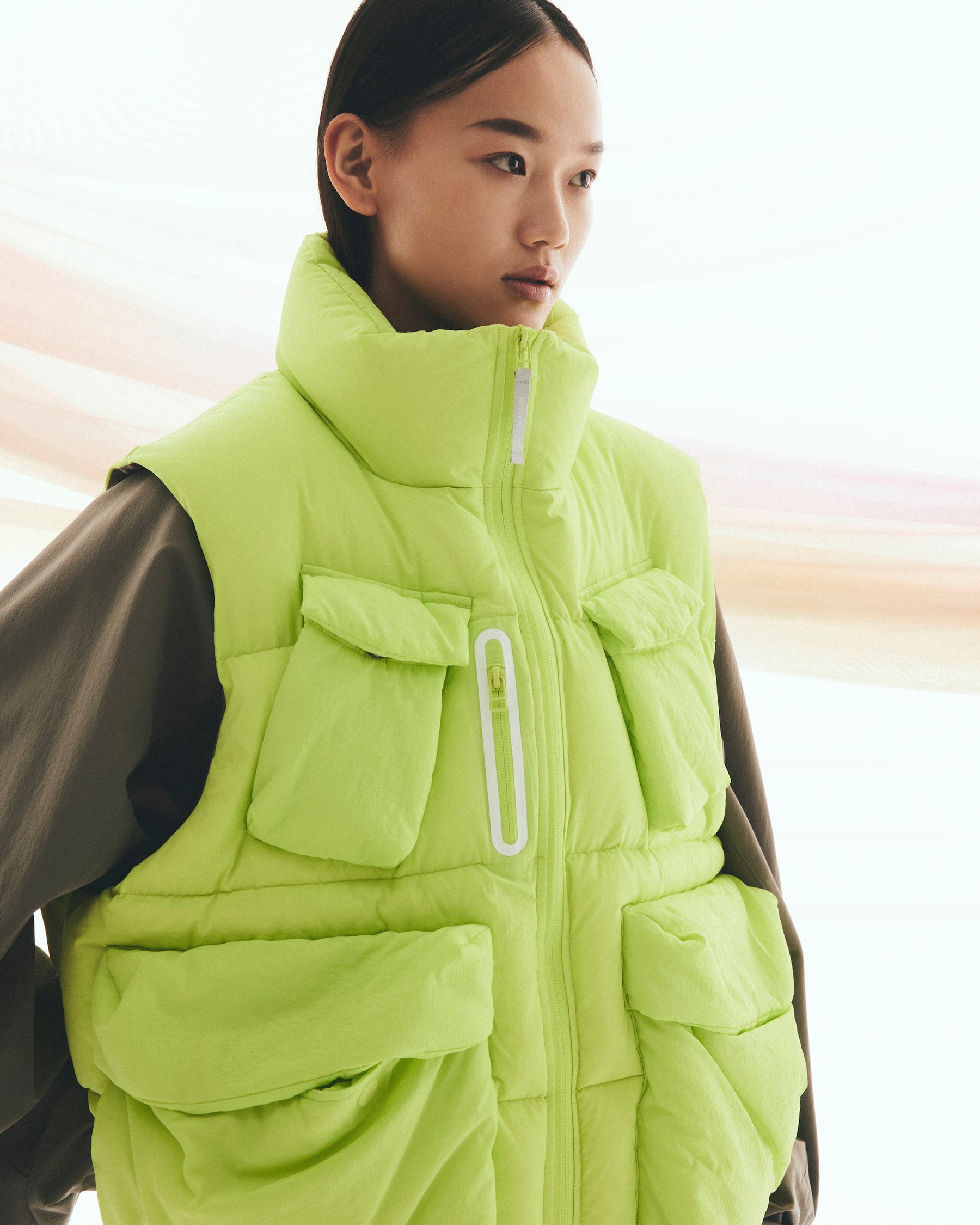 ROTOL / CURVY DOWN VEST LIME