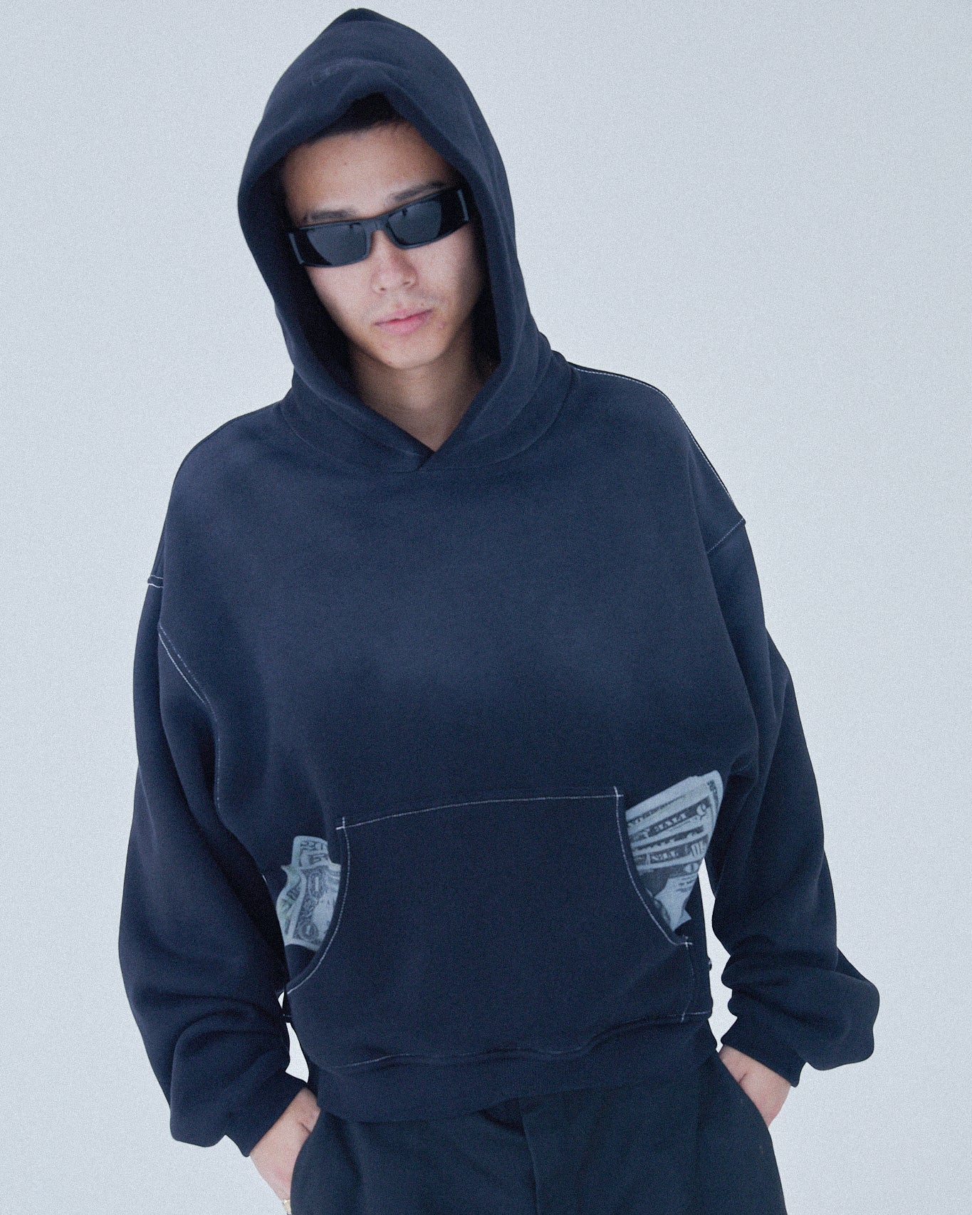 ERL / UNISEX MONEY HOODIE KNIT BLACK