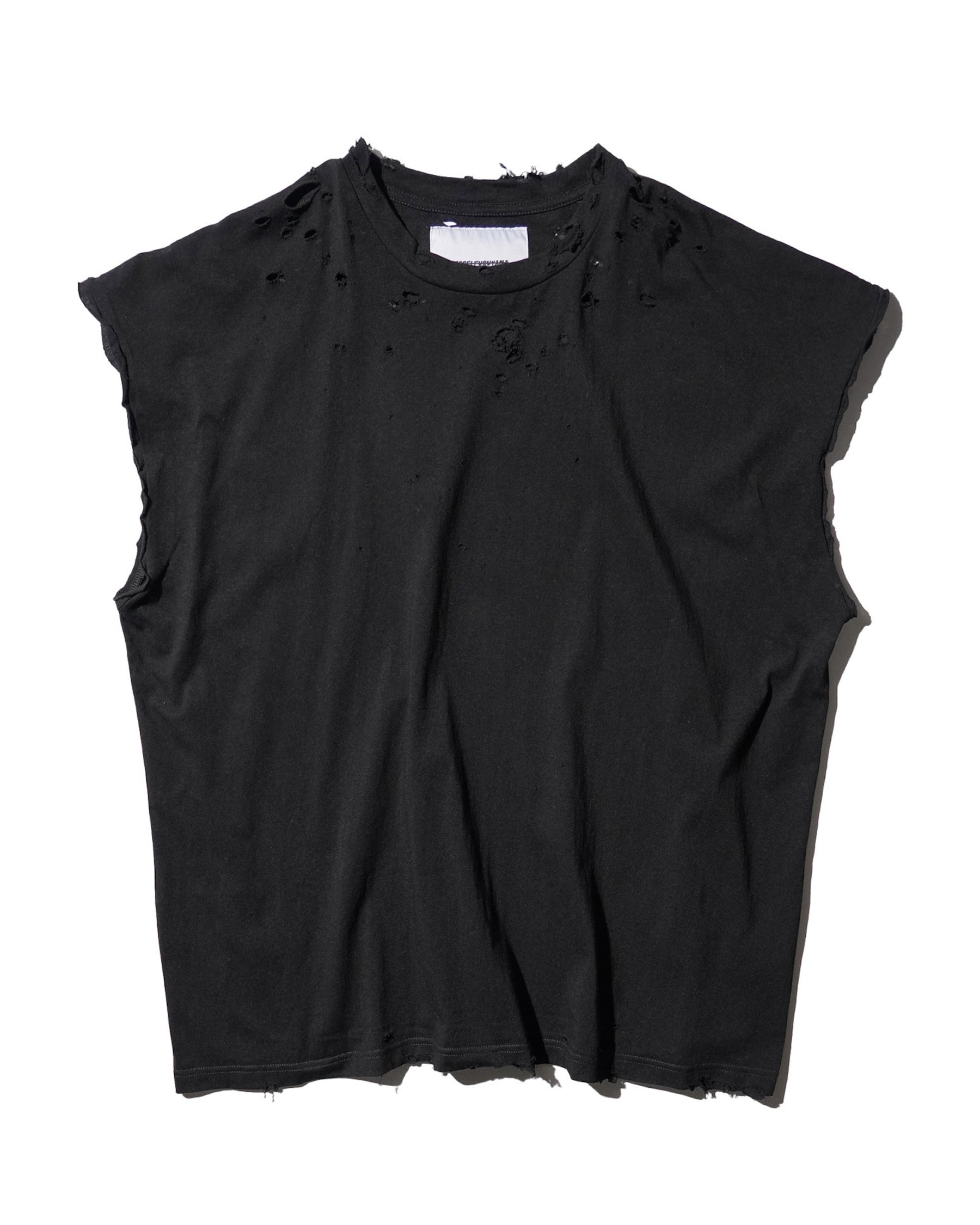【EXCLUSIVE】TEPPEI FURUYAMA / NO SLEEVE T-SHIRT BLACK
