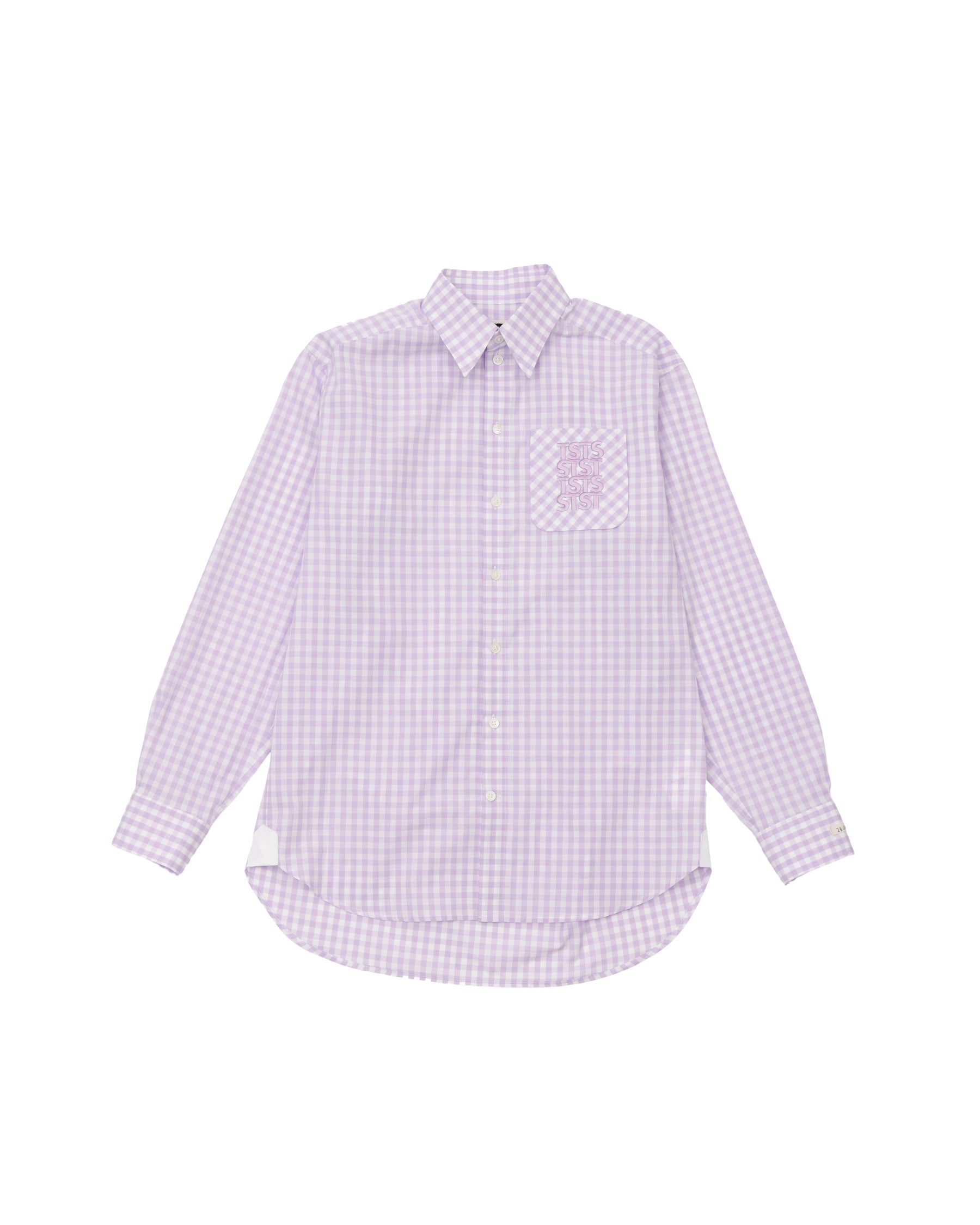 TSTS / TSTS GINGHAM SHIRT LIGHT PURPLE GINGHAM