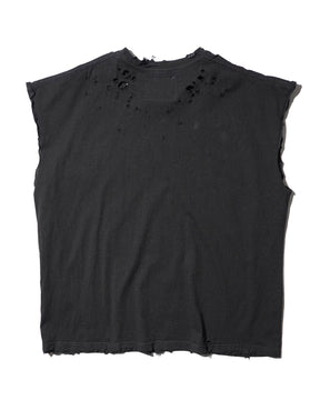 【EXCLUSIVE】TEPPEI FURUYAMA / NO SLEEVE T-SHIRT BLACK