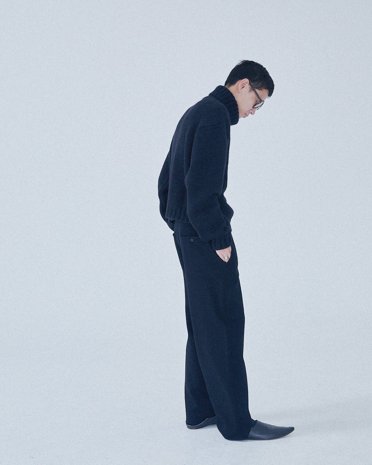 MEIAS / CO WOOL WORK PT BLACK