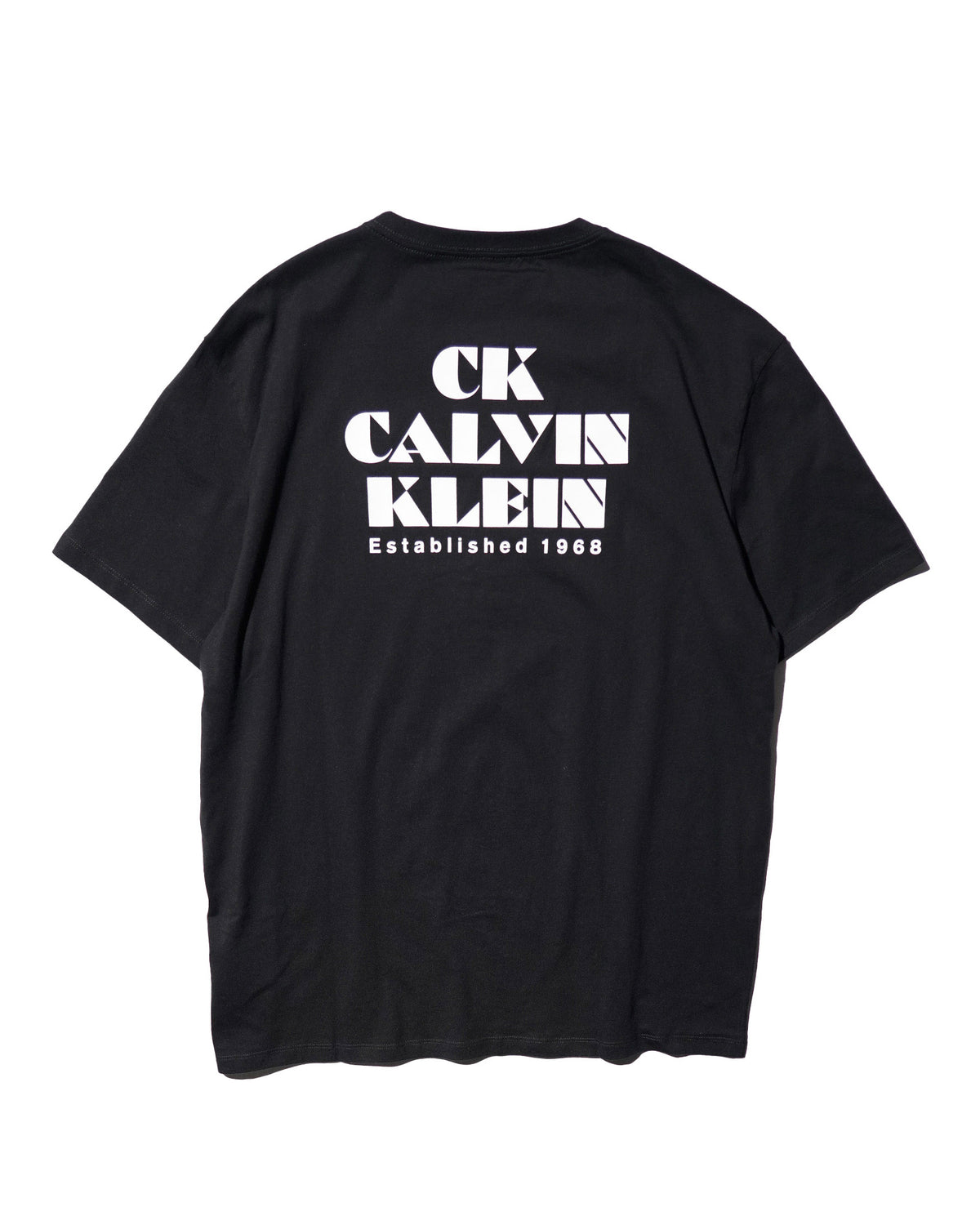 Calvin Klein / PRINTED LOGO TEE BLACK