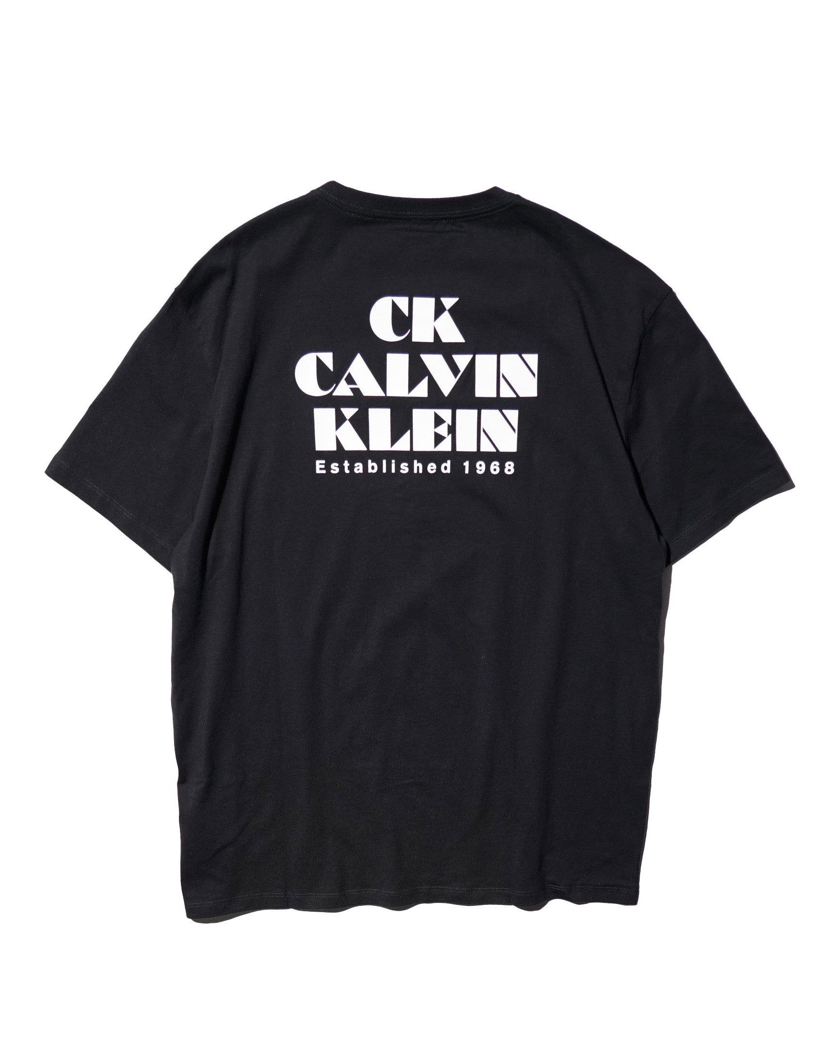 Calvin Klein / PRINTED LOGO TEE BLACK