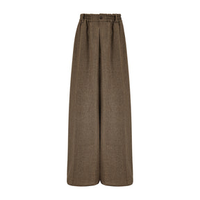 Martine Rose / EXTREME WIDE LEG TAILORED TROUSER BROWN