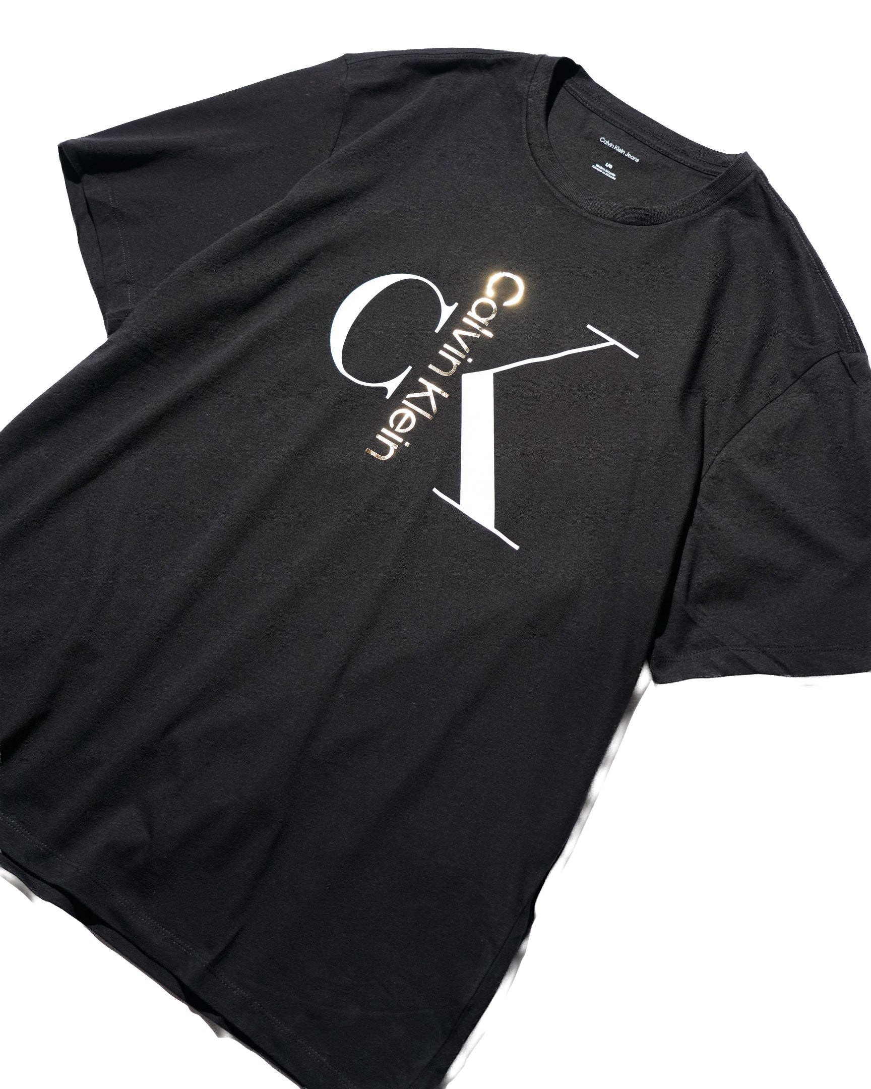 Calvin Klein / PRINTED LOGO TEE BLACK