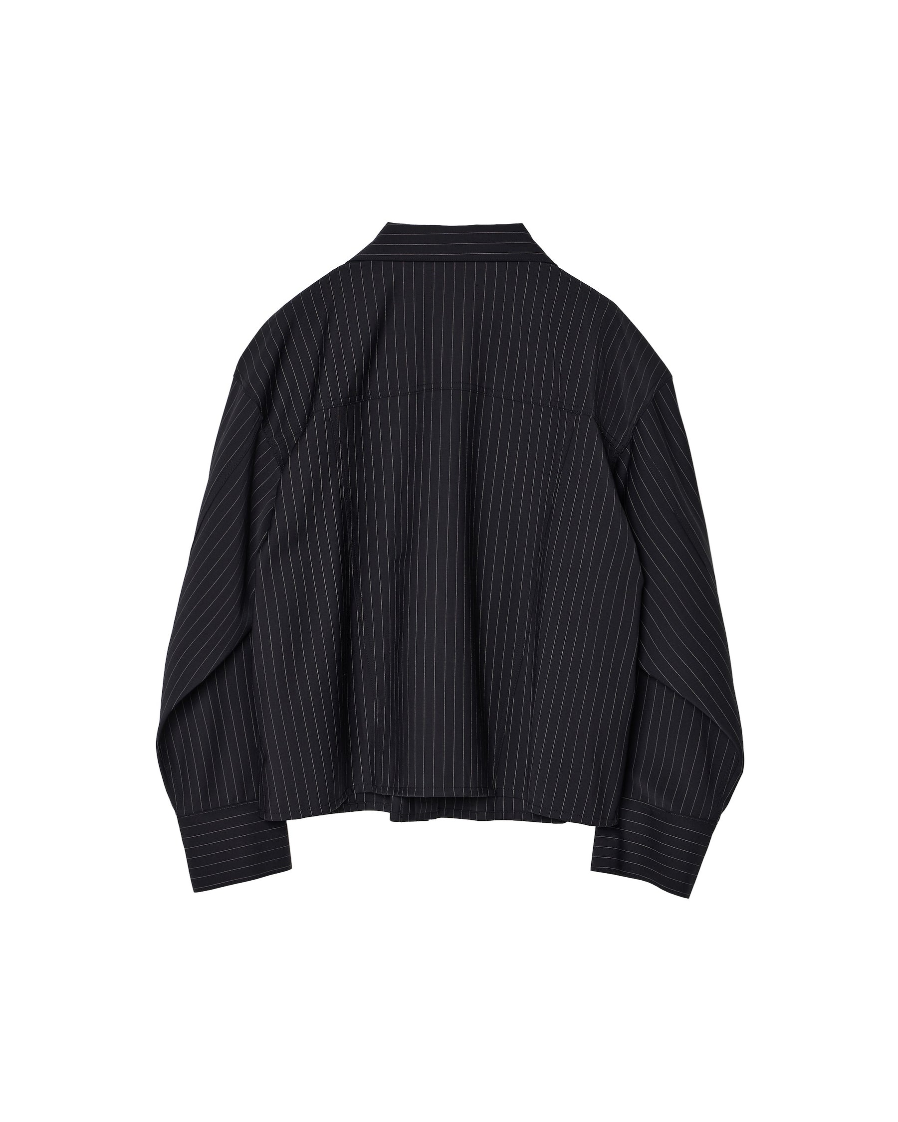 <span style="color: #f50b0b;">Last One</span> TENDER PERSON / 4POCKET JACKET BLACK STRIPE