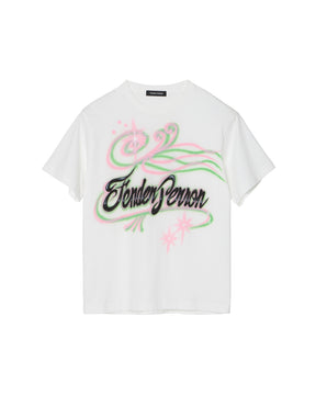 <span style="color: #f50b0b;">Last One</span> TENDER PERSON / AIRBRUSHED TEE WHITE