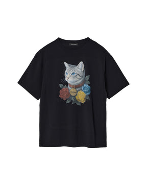 <span style="color: #f50b0b;">Last One</span> TENDER PERSON / AMERICAN SHORTHAIR TEE BLACK