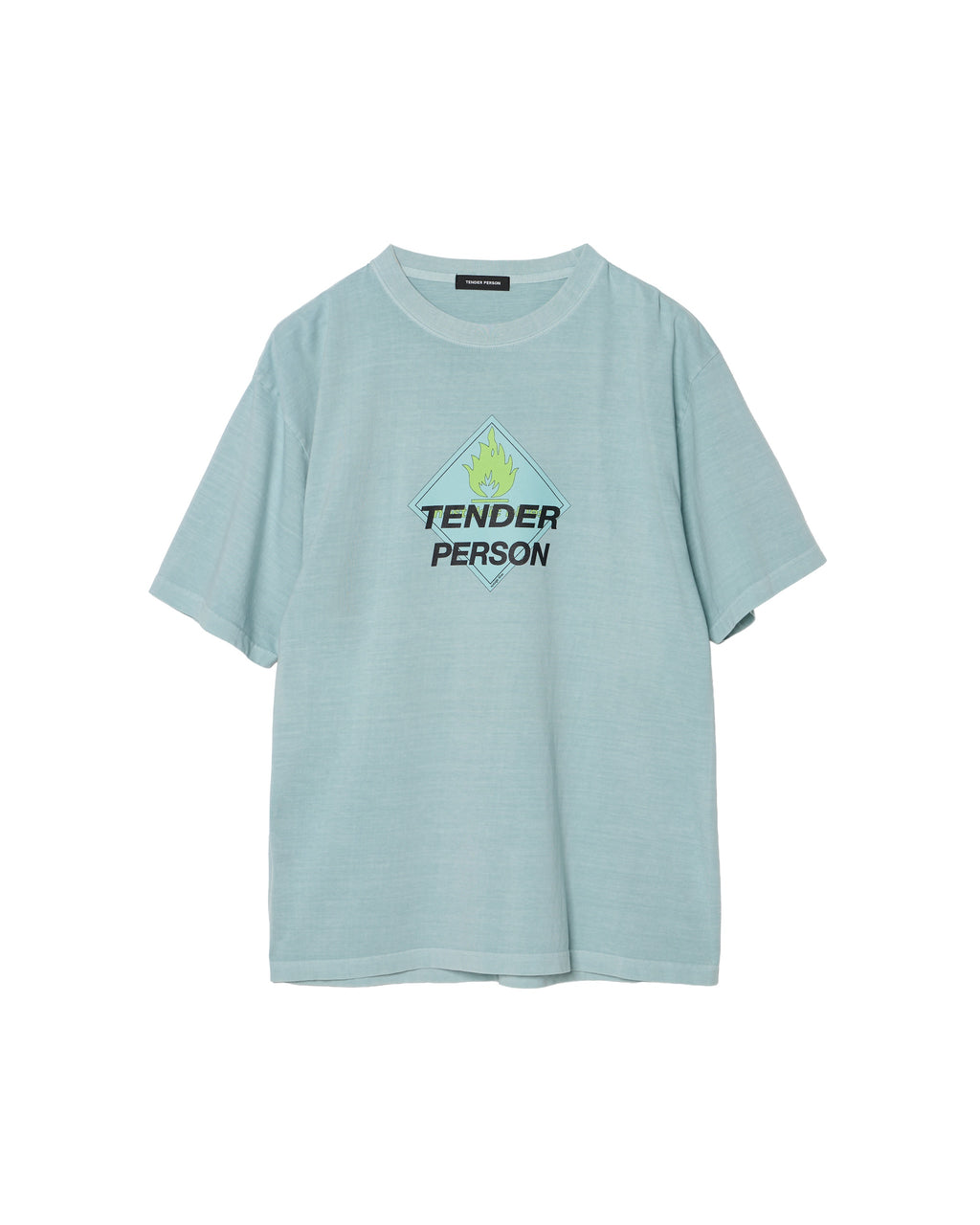 TENDER PERSON / MASSIVE LOGO TEE ICE BLUE