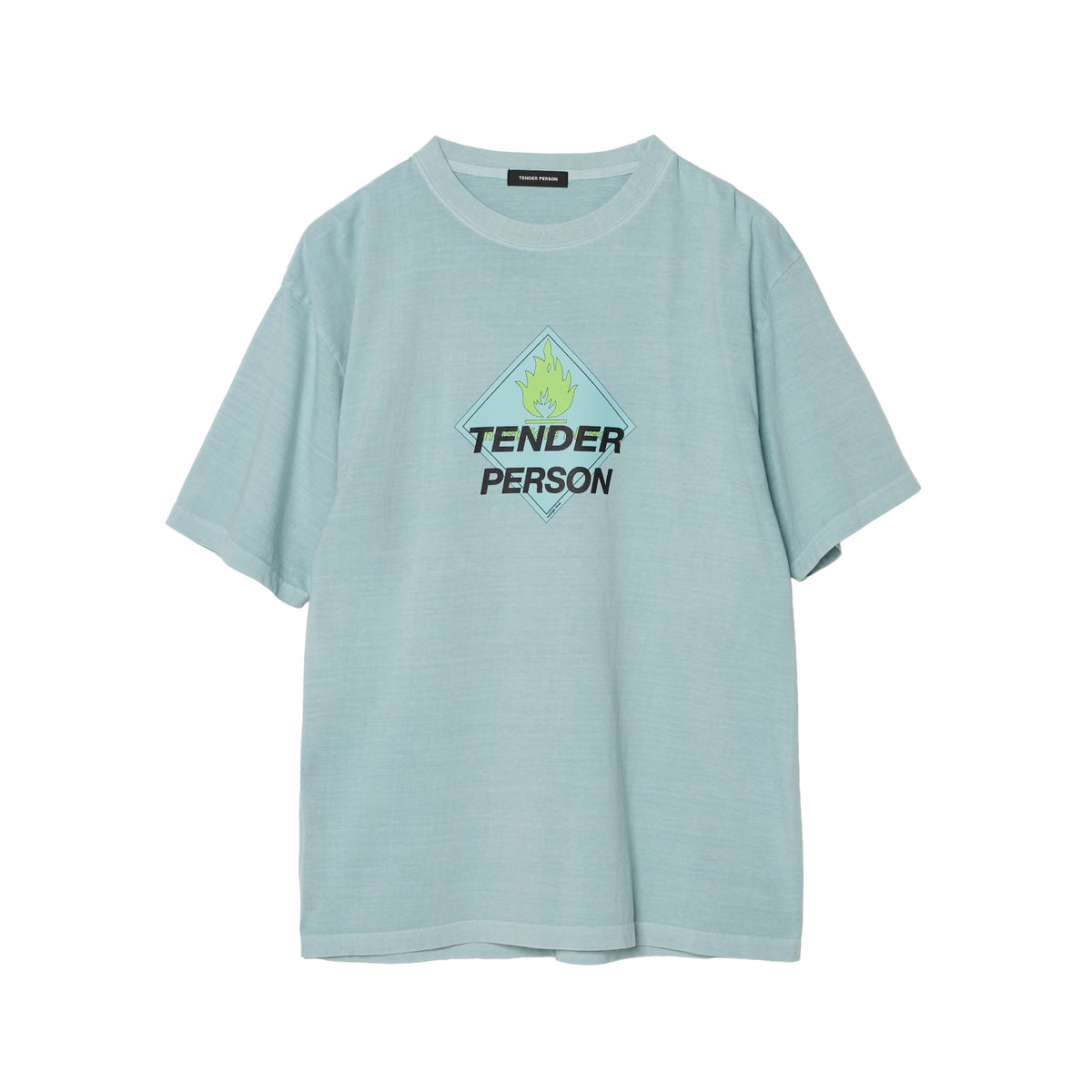 TENDER PERSON / MASSIVE LOGO TEE ICE BLUE
