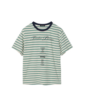 <span style="color: #f50b0b;">Last One</span> TENDER PERSON / BORDER TEE GREEN