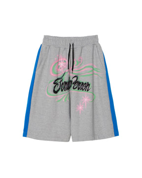 <span style="color: #f50b0b;">Last One</span> TENDER PERSON / AIRBRUSHED HARF SWEAT PANTS GREY