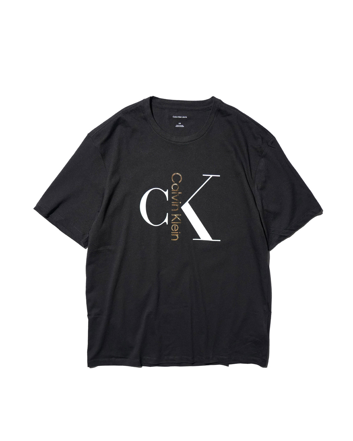 Calvin Klein / PRINTED LOGO TEE BLACK