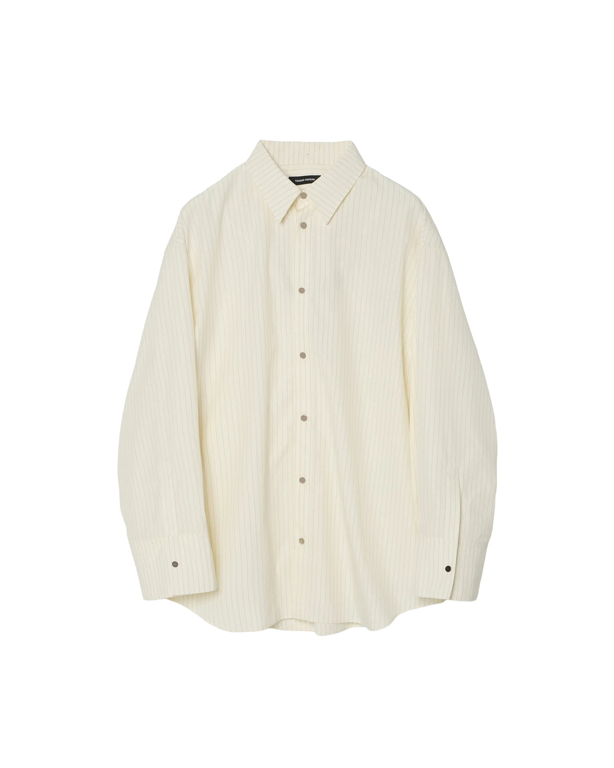 <span style="color: #f50b0b;">Last One</span> TENDER PERSON / STRIPED DREES SHIRT WHITE STRIPE