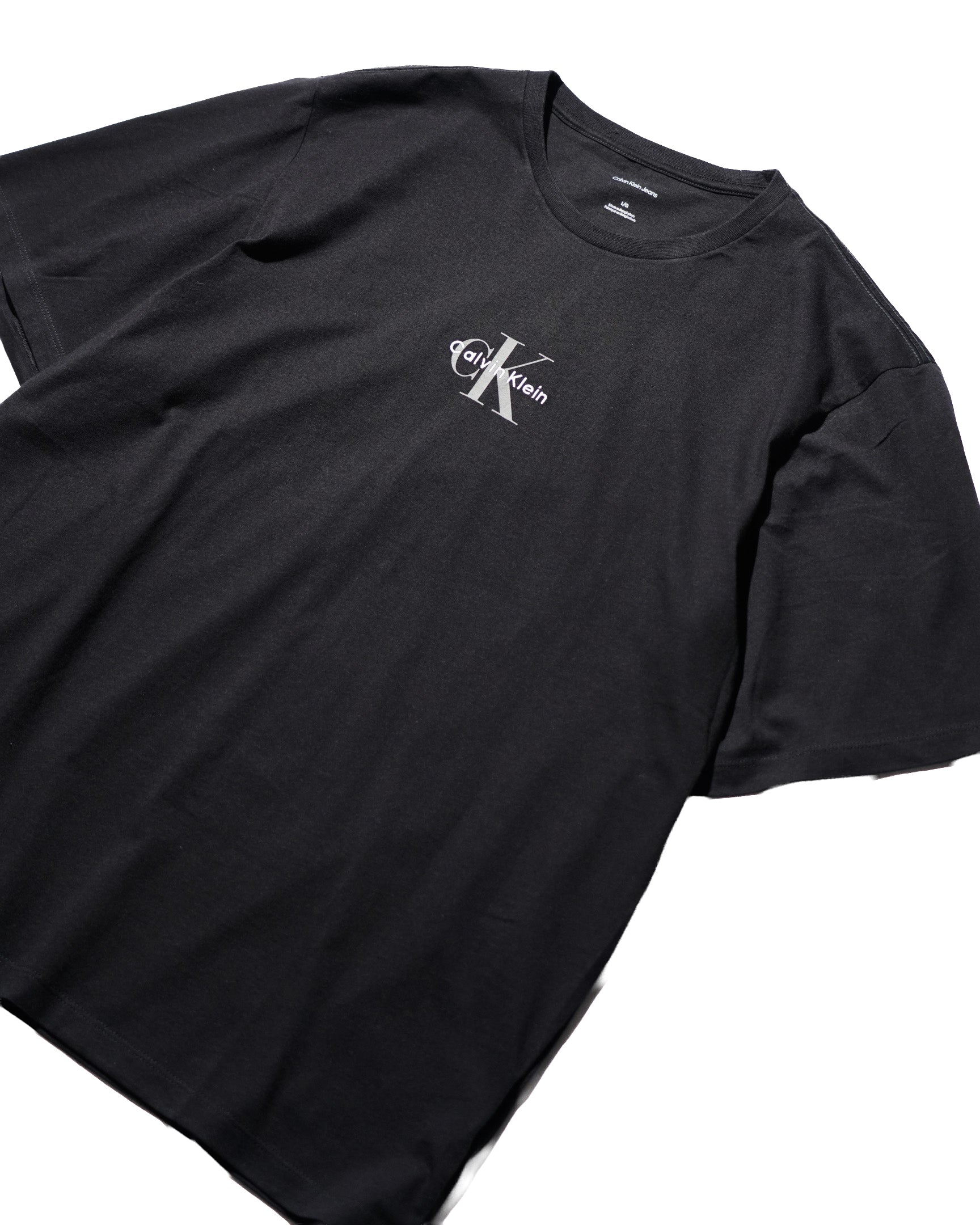 Calvin Klein / PRINTED LOGO TEE BLACK