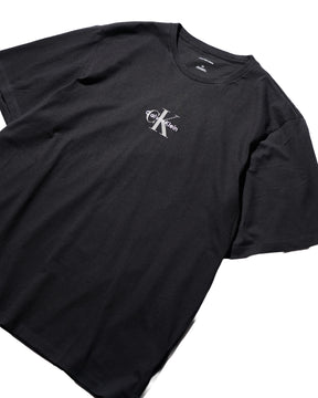 Calvin Klein / PRINTED LOGO TEE BLACK