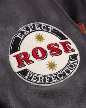 Martine Rose / SUPERBOWL LEATHER JACKET BLACK RED 6