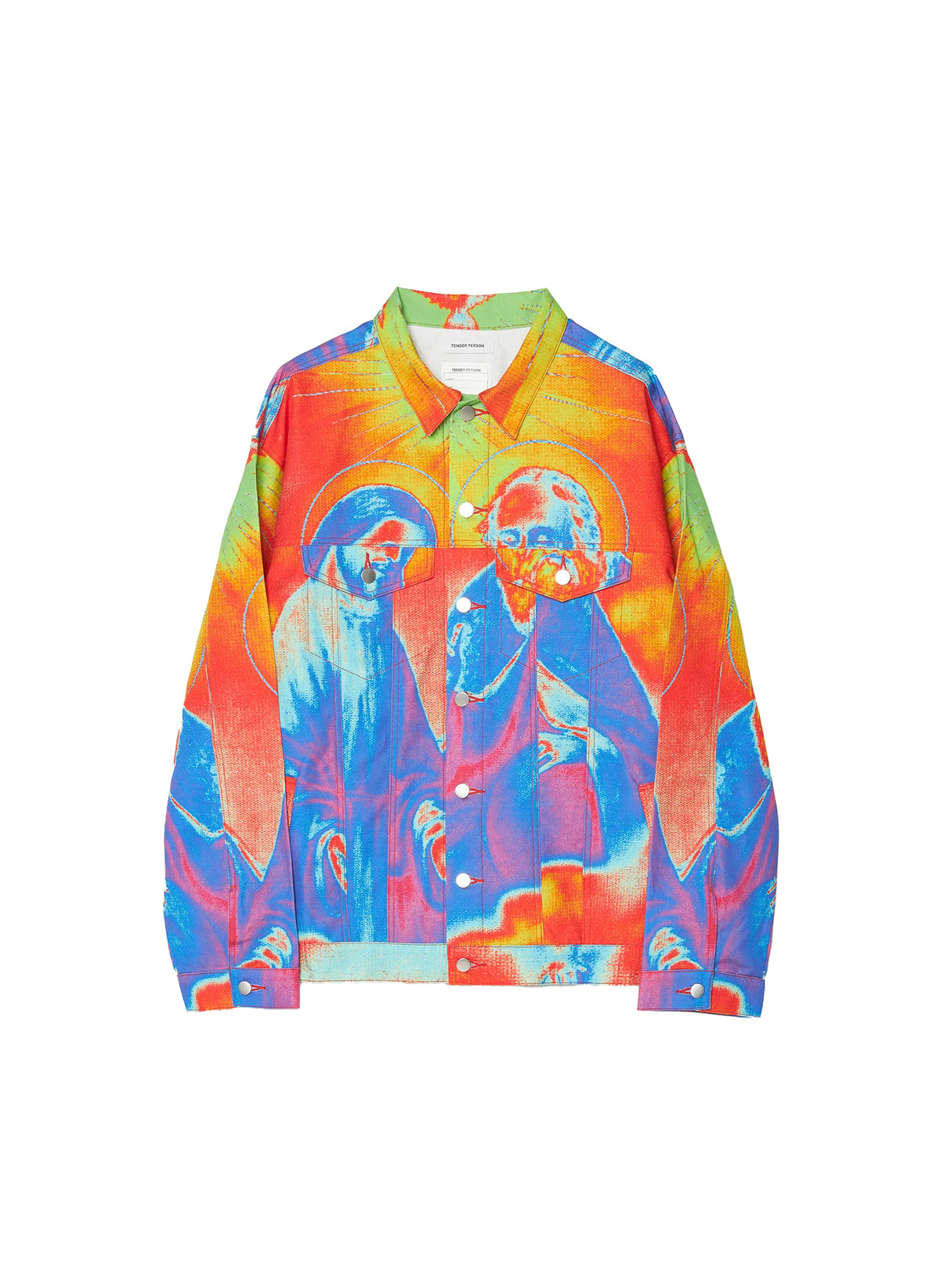 TENDER PERSON / ANGEL DENIM JACKET THERMOGRAPHY