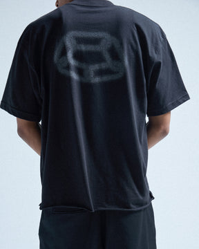 CCTB / CHAIN RAW EDGE T VINTAGE BLACK
