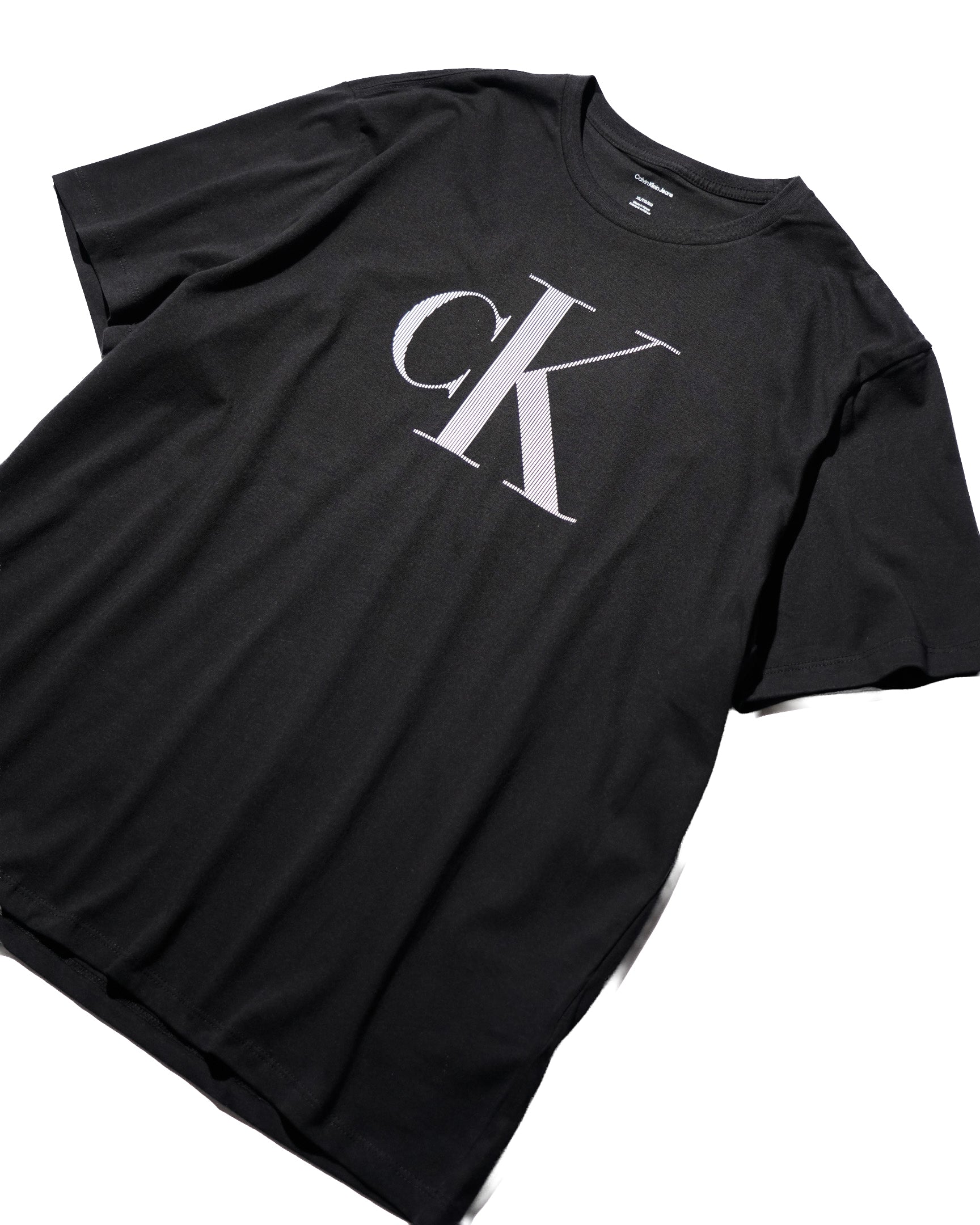 Calvin Klein / PRINTED LOGO TEE BLACK