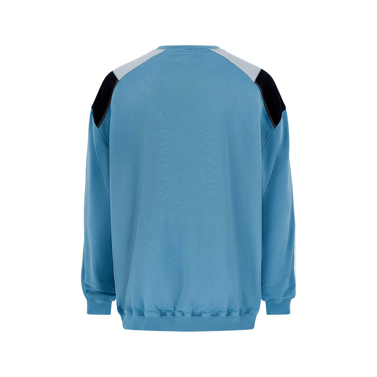 <span style="color: #f50b0b;">Last One</span> Martine Rose / PANELLED SWEATSHIRT BLUE AGEAN ROSE OUTLINE