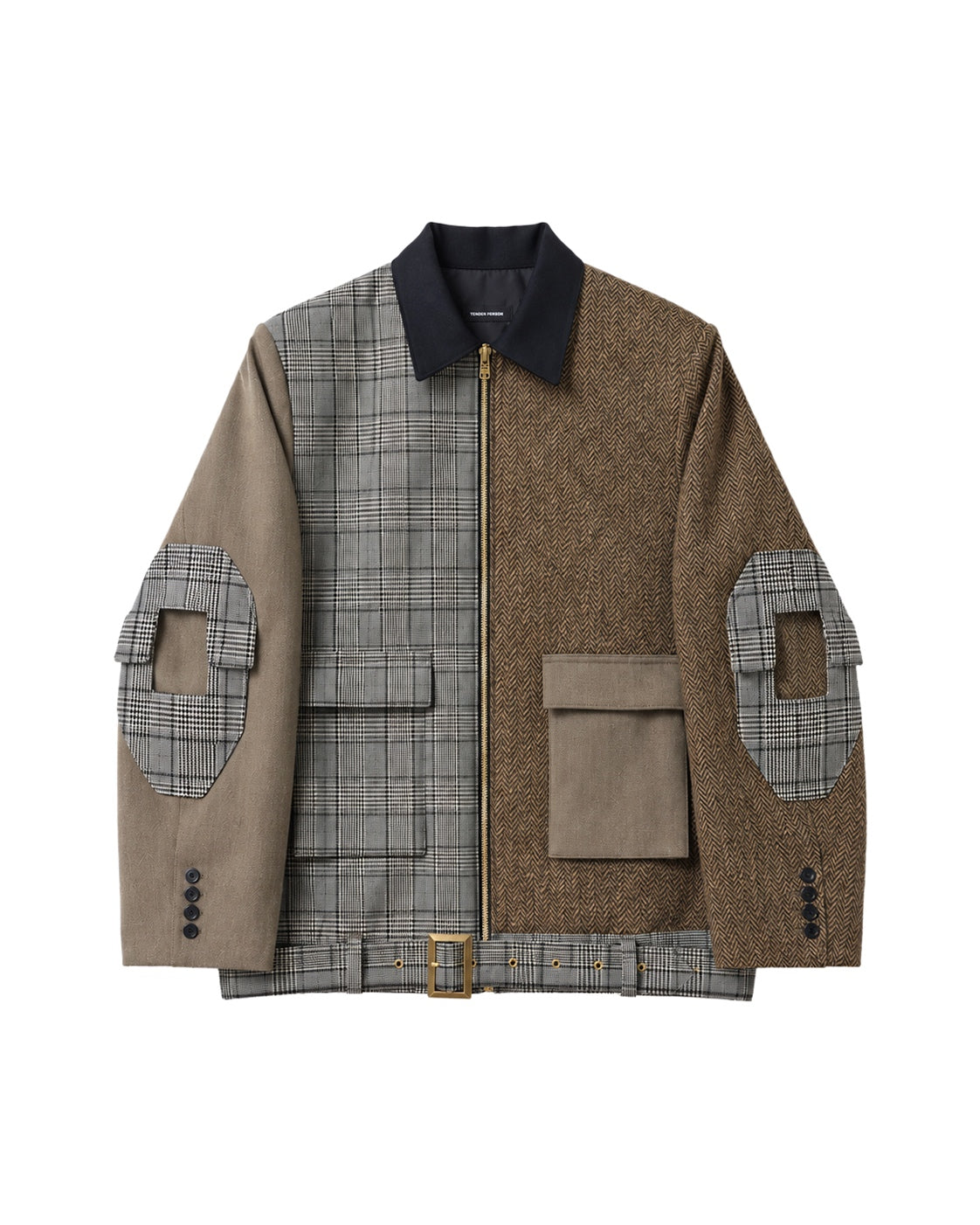 <span style="color: #f50b0b;">Last One</span> TENDER PERSON / MIXING WOOL BOMBER JACKET