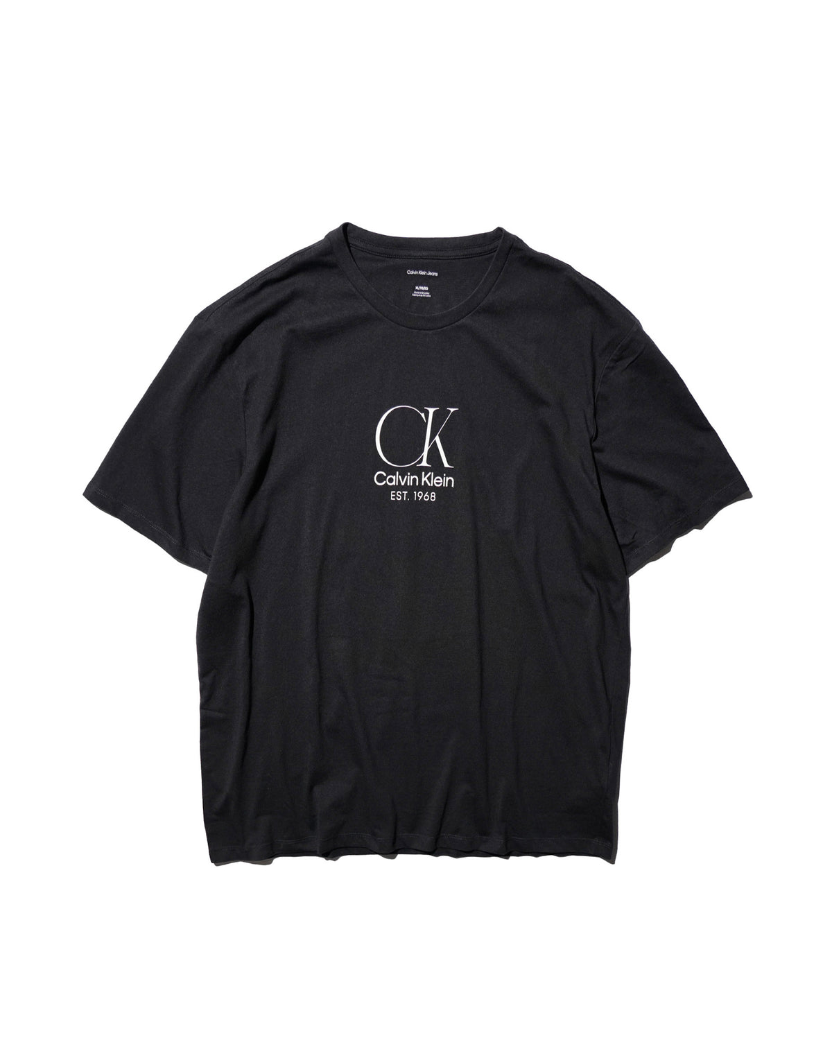 Calvin Klein / PRINTED LOGO TEE BLACK