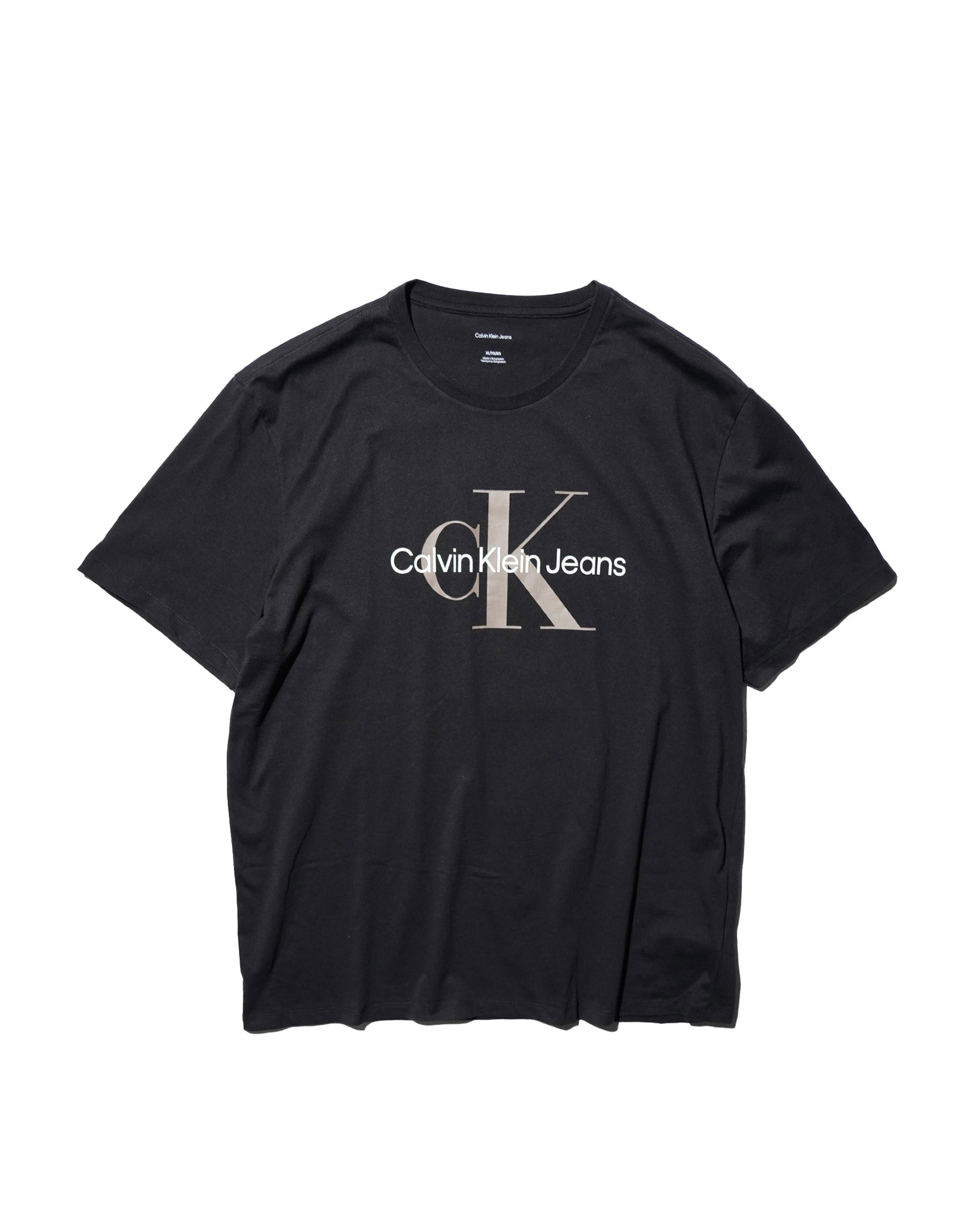Calvin Klein / PRINTED LOGO TEE BLACK