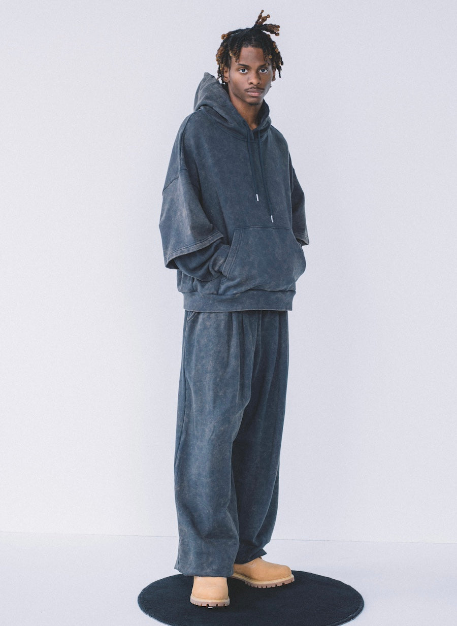 INTODUSK / GATHER DRAWSTRING SWEAT PANT WASHED NAVY