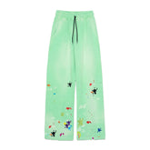 <span style="color: #f50b0b;">Last One</span> TENDER PERSON / PAINTING EMBROIDERY PANTS MELON GREEN