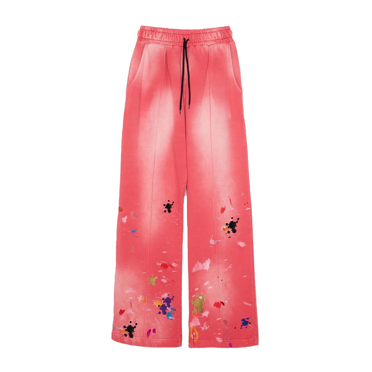 <span style="color: #f50b0b;">Last One</span> TENDER PERSON / PAINTING EMBROIDERY PANTS RED