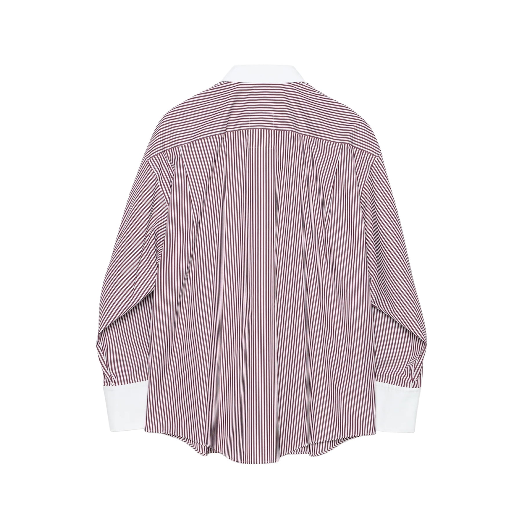 <span style="color: #f50b0b;">Last One</span> TENDER PERSON / STRIPE SUPIMA SHIRT BURGUNDY