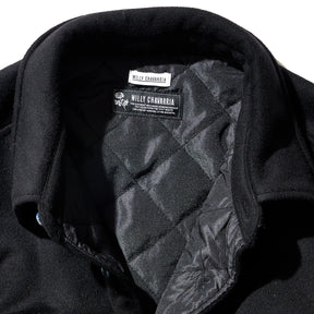 WILLY CHAVARRIA / WOOL QUILTED SHIRT JACKET BLACK