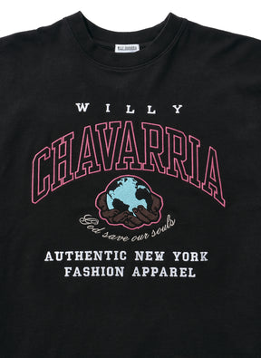 WILLY CHAVARRIA / DEEP DISH T SOLID BLACK
