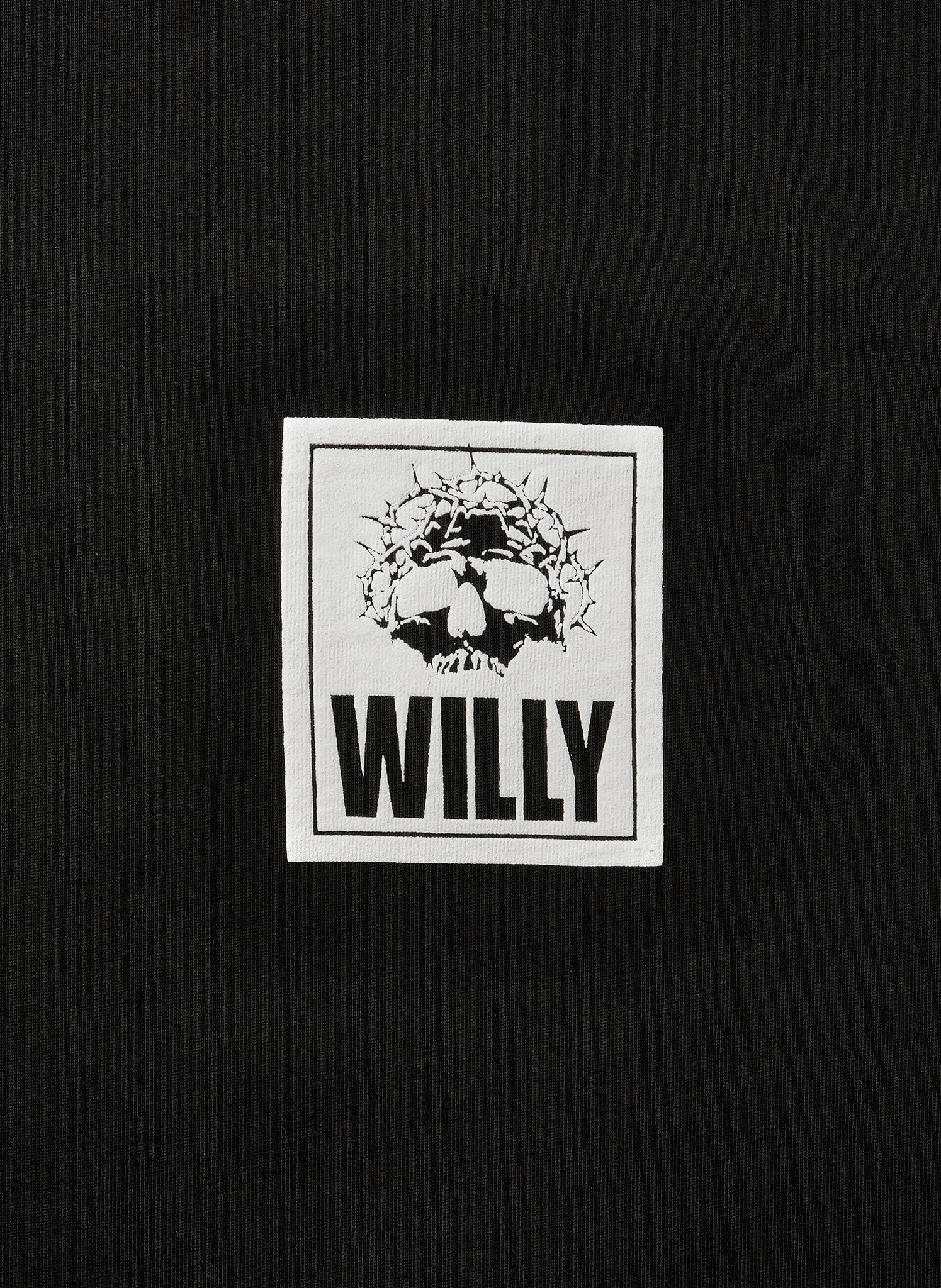WILLY CHAVARRIA / WILLY SKULL SQUARE SS BUFFALO T SOLID BLACK