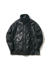 <span style="color: #f50b0b;">Last One</span> WILLY CHAVARRIA / MOUNTAIN JACKET BLACK LAMB LEATHER