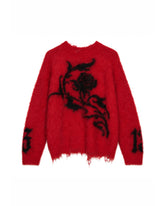 【Pre-Order】1313 SELAH / ROSE RAGLAN CREWNECK RED