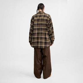 1313 SELAH / TEO FLANNEL SHIRT OLIVE & YELLOW CHECK